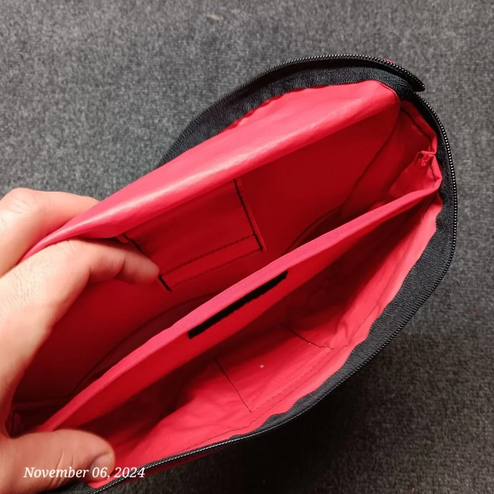 Red & Yellow Fanny Pack‎ With Pockets and Divider